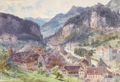 A View Of The Town Feldkirch In Vorarlberg