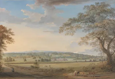 A View Of Vinters At Boxley Kent With Mr Whatmans Turkey Paper Mills