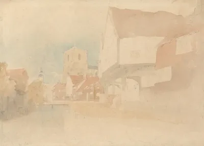 A View Of Waltham Abbey Herts Essex
