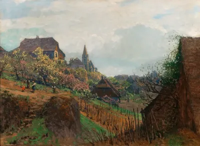 A View Of Weisenkirchen From A Vineyard In The Wachau Region