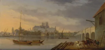 A View Of Westminster Bridge And The Abbey From The South Side