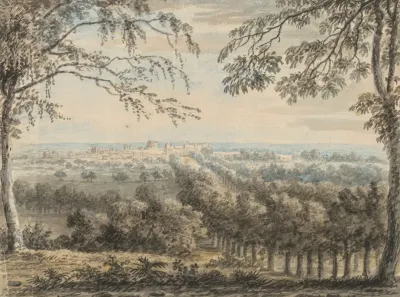 A View Of Windsor Castle And The Long Walk From Snow Hill