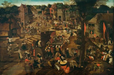 A Village Fair Village Festival In Honour Of Saint Hubert And Saint Anthony