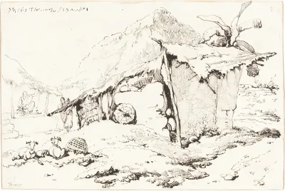 A Village Hut In India Recto