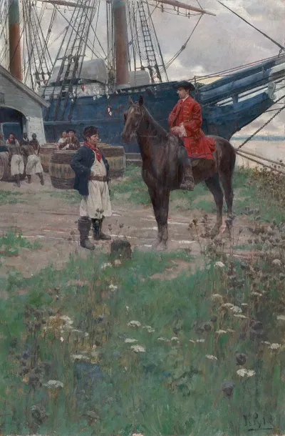 A Virginia Plantation Wharf