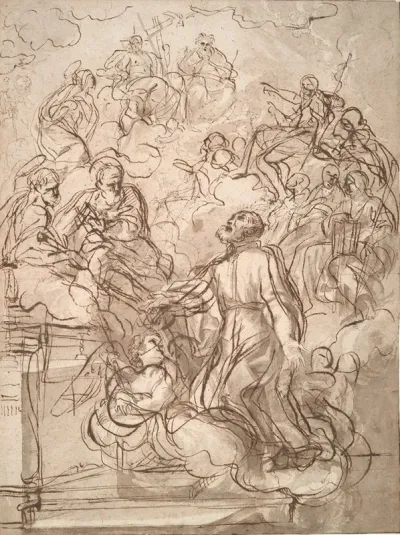 A Vision Of St Philip Of Neri
