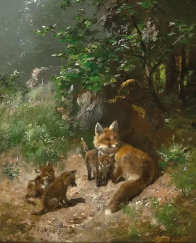 A Vixen With Whelps