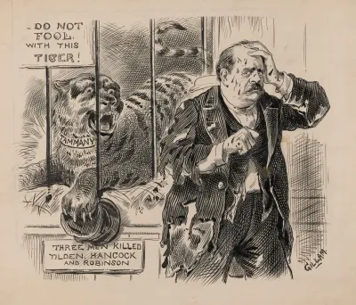 A Warning To Grover Cleveland In 1883 That The Tammany Organization Support Had Proved Fatal To Three Democratic Candidates Already