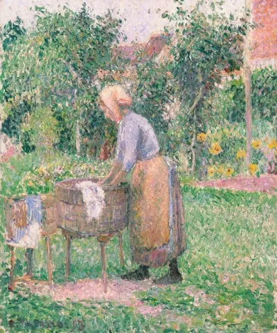A Washerwoman At Eragny