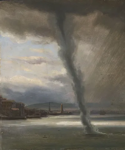A Waterspout On The Bay Of Naples
