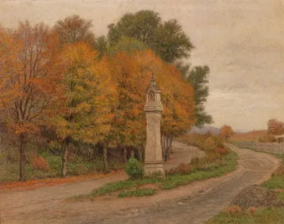 A Wayside Shrine At The Edge Of The Forest