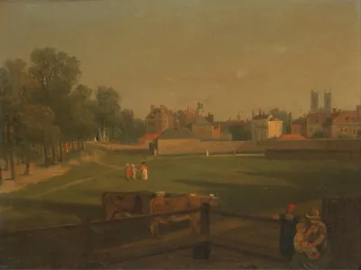 A Western View Of Part Of Westminster And Bird Cage Walk Taken From The Mill House