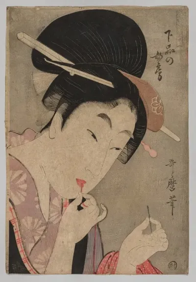 A Wife Of The Lower Rank Gebon No Nyobo From The Series A Guide To Womens Contemporary Styles Tosei Onna Fuzoku Tsu