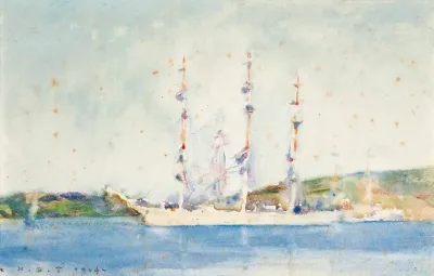 A Windjammer At Anchor