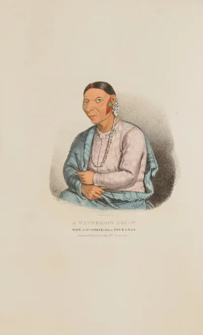 A Winnebago Woman Wife Of O Check Ka Or Four Legs