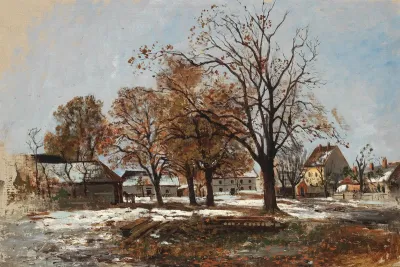 A Winter Day Scene Near St Polten