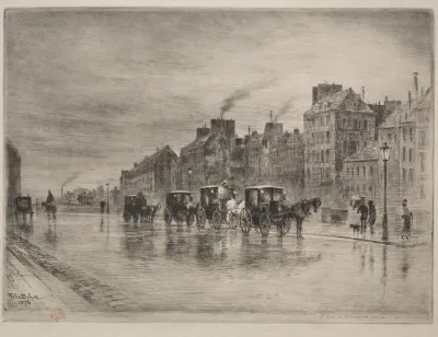 A Winter Morning On The Quai De Lhotel Dieu