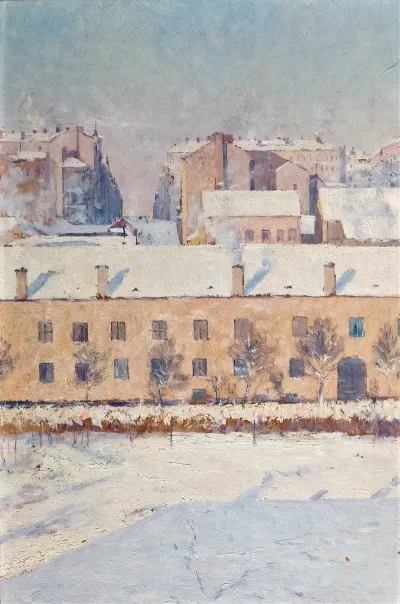 A Winter Scene Motif From Southern Stockholm