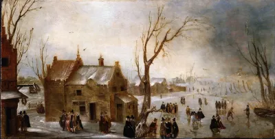 A Winter Scene On The Ice