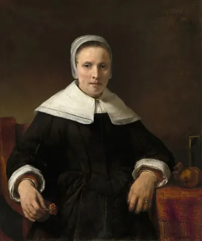 A Woman Holding A Pink