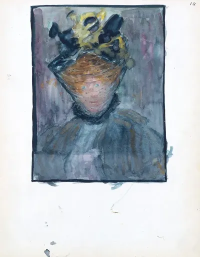 A Woman In A Veiled Hat