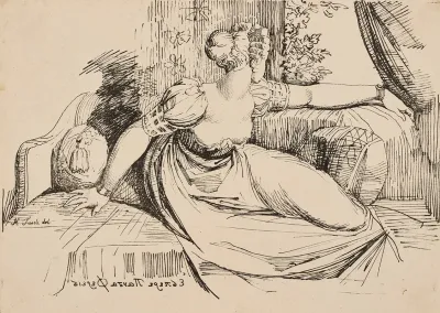 A Woman Sitting By The Window Evening Thou Bringest All