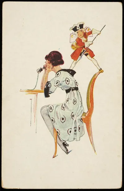 A Woman Talking On The Phone