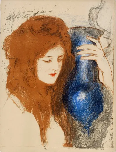 A Woman With A Vase