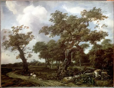 A Wood Near The Hague With A View Of The Huis Ten Bosch