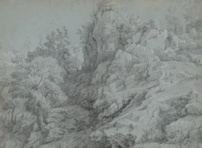 A Wooded And Rocky Landscape