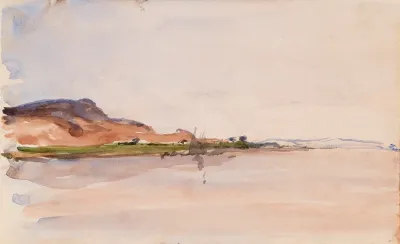 A Wooded Point On The Banks Of The River Nile Egypt