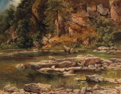 A Wooded River Landscape