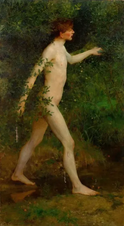 A Woodland Bather