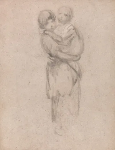 A Young Girl Holding A Child