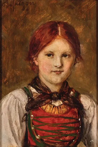A Young Girl In Traditional Costume 2