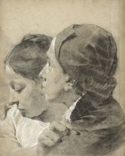 A Young Man Embracing A Girl