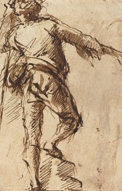 A Young Man With A Staff