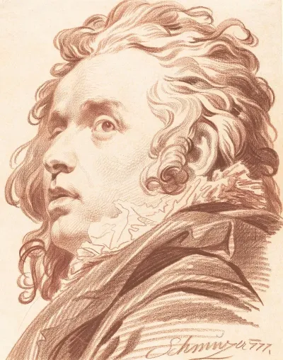 A Young Man With Flowing Hair