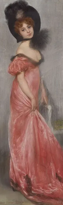 A Young Woman In Pink Dress