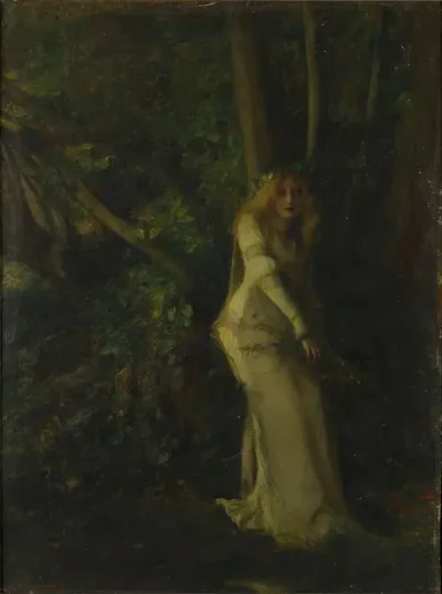 A Young Woman In The Play
