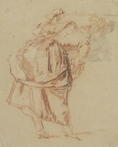 A Young Woman Looking In A Mirror