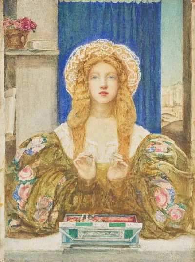 A Young Woman Opening A Jewel Casket 2