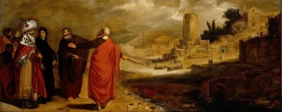 Aaron Transforming The Water Of The Nile Into Blood