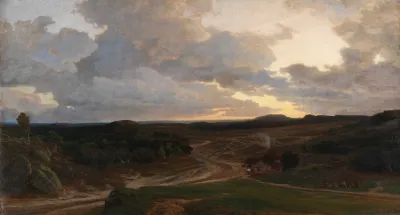 Abendstimmung In Der Heide