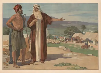 Abraham And Lot Divide The Land