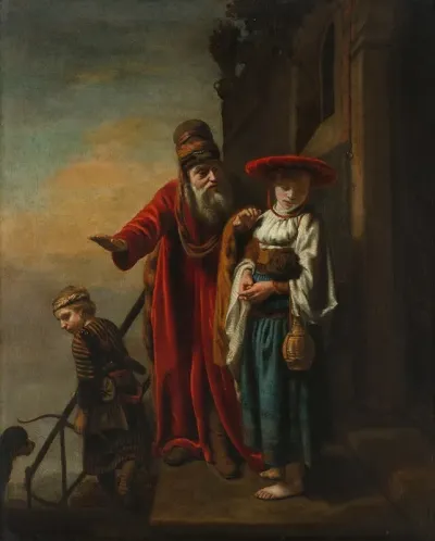 Abraham Dismissing Hagar And Ishmael 2