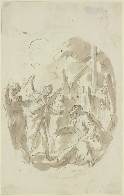 Abraham Empfangt Die Drei Engel
