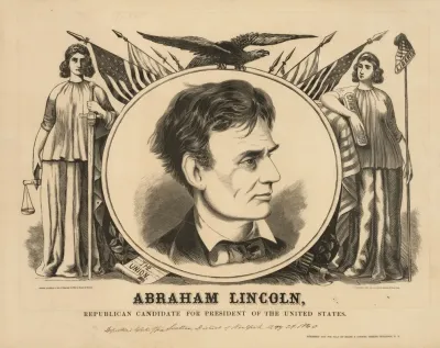 Abraham Lincoln Republican Candidate For President Of The United States