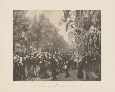 Abreise des konigs wilhelm zur armee am 31 juli 1870