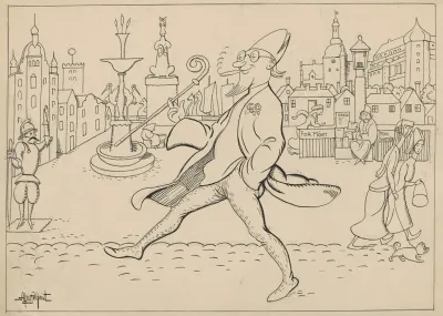 Absalon Strolls Around Amagertorv